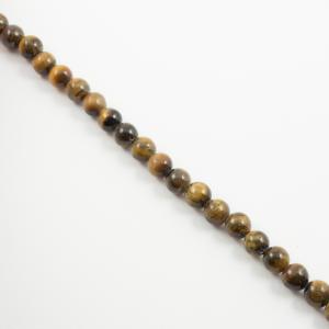 Beads Tiger's Eye 10mm (38τμχ)