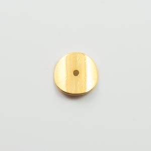 Metal Brushed Button Gold 1.6cm