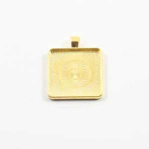 Liquid Glass Base Gold 4.1x3.2cm