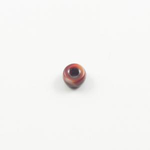 Glass Bead Blue Red 6mm