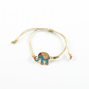 Bracelet Motif Elephant Gold