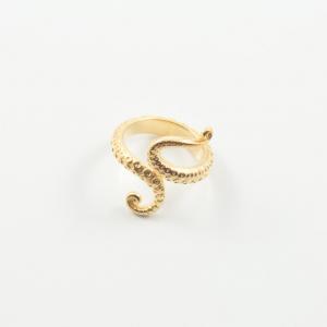 Ring Tentacle Octopus Gold