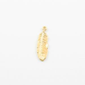 Metal Feather Gold (3.5x1cm)