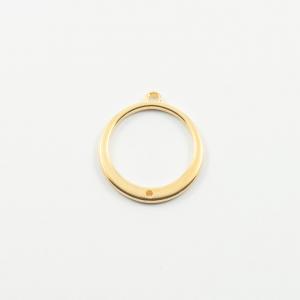 Μεταλλικός Κύκλος Χρυσός 2.5x2.3cm
