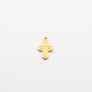 Metallic Cross Gold 2x1.3cm