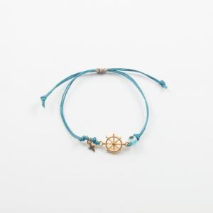 Βραχιόλι Μοτίφ Πηδάλιο Χρυσό