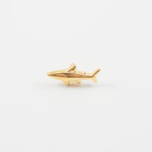 Grommet Shark Gold 2.2x1cm