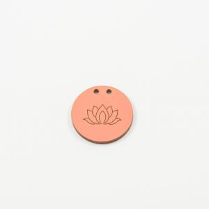Wooden Motif Water Lily Coral