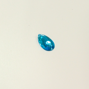 Κουμπί Στρας Γαλάζιο (1.8x1cm)