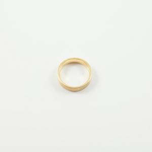 Ατσάλινο Δαχτυλίδι Χρυσό 6mm (No12)