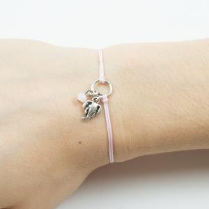 Bracelet Pink Elephant Silver