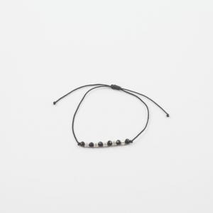 Bracelet Black-Beads Black