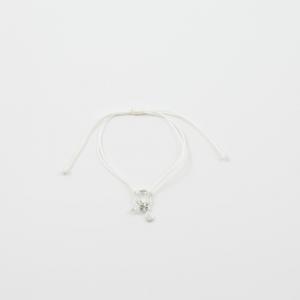 Bracelet White-Motif Silver