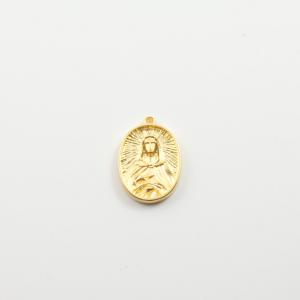 Metallic Oval Motif "Virgin" Gold