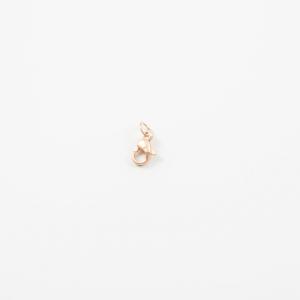 Steel Claw Clasp Pink Gold 10mm