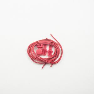 Elastic Shoe Lace Red