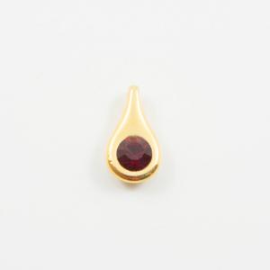 Gold Tear Crystal Red