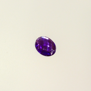 Button Rhinestone Purple (1.7x1.3cm)