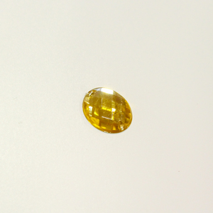Button Rhinestone Yellow (1.7x1.3cm)