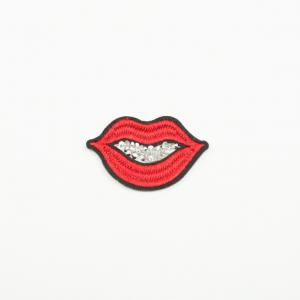Patch Lips Red Strass