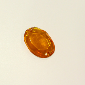 Button Rhinestone Orange (3x2cm)