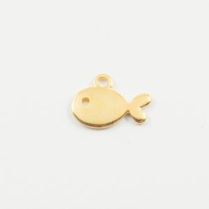 Metallic Pendant Fish Gold