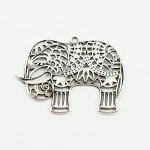 Metallic Perforated Elephant