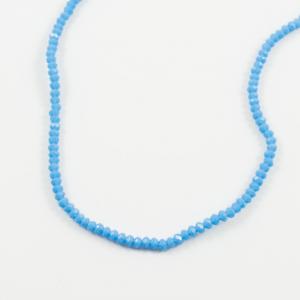 Polygonal Beads Turquoise 2mm