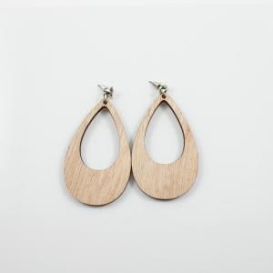 Wooden Earrings "Tear"