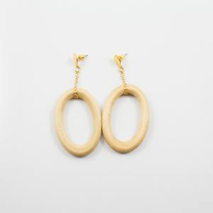 Wooden Earrings "Oval"