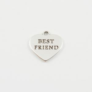 Metallic Heart "Best Friend"