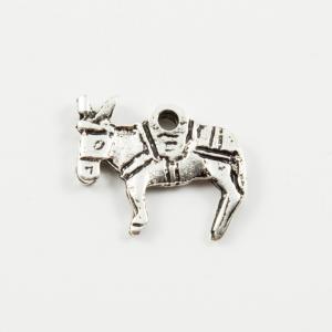 Metalic Pendant Donkey Silver