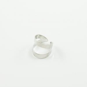 Steel Ring Silver Double 1.95cm