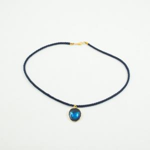 Στρογγυλό Κολιέ Σμάλτο Οινοπνευματί