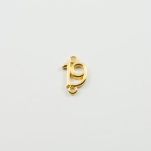 Metallic "19" Gold 1.5x1cm