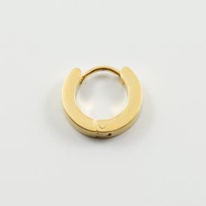 Gold Plated Steel Hoop Gold 14mm