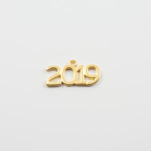 Μεταλλικό "2019" Χρυσό