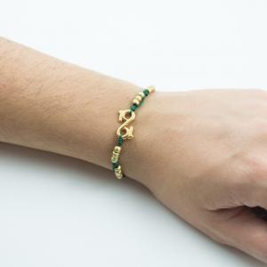 Bracelet Infinity-"19" Beads Gold