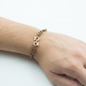 Bracelet Infinity-"19" Beads Copper