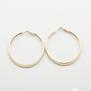 Earrings Hoops Gold 54mm
