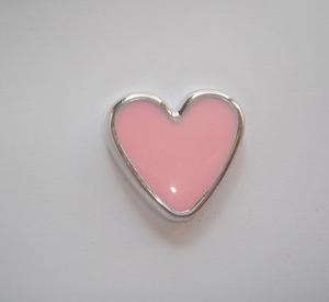 Καρδιά Ακρυλική Ροζ 2.5x2.5cm