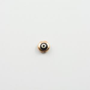 Metallic Eye Pink Gold Enamel Black