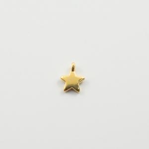 Metallic Pendant Star Gold