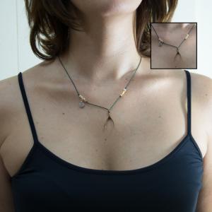 Κολιέ Πράσινο Κόκαλο Τύχης