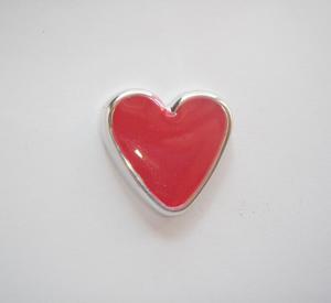 Καρδιά Ακρυλική Κόκκινη (2.5x2.5cm)