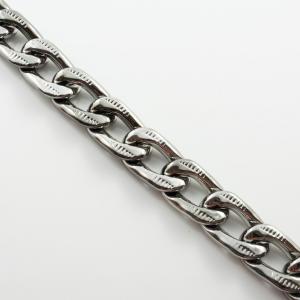 Acrylic Chain Black Nickel 2x3.5cm