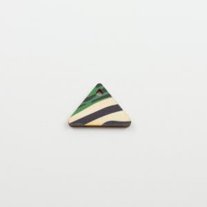 Set Wooden Triangles Tricolour