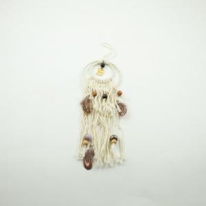 Charm "19" Dream Catcher Brown-Pink