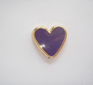 Acrylic Heart Purple 2.5x2.5cm