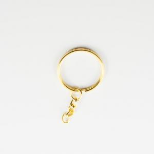 Key Ring Hoop Chain Gold